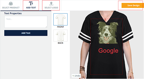 T-Shirt Design Software Step 2